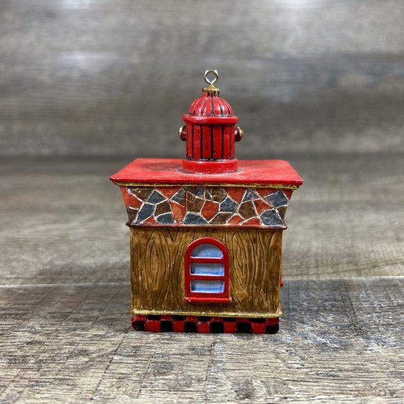 Dalmatian Dog in Fire Dept Doghouse Fire Station Christmas Ornament Fire Hydrant - Picture 6 of 10